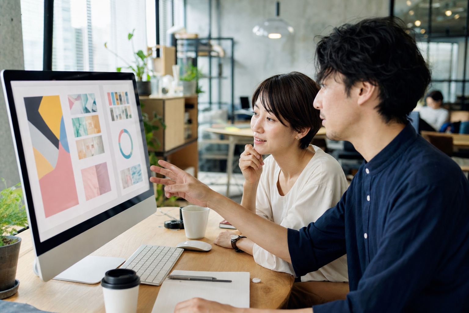 Webデザインとマーケティングの仕事を進めるフリーランスチーム