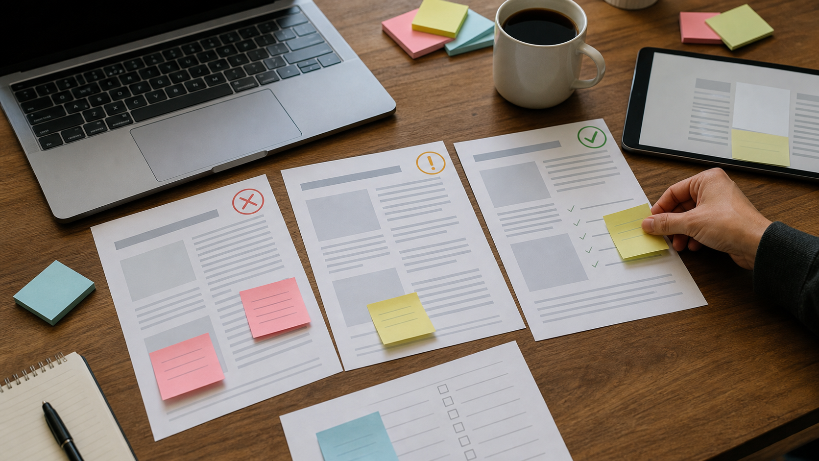 AI副業初心者が失敗パターンをチェックするイメージ